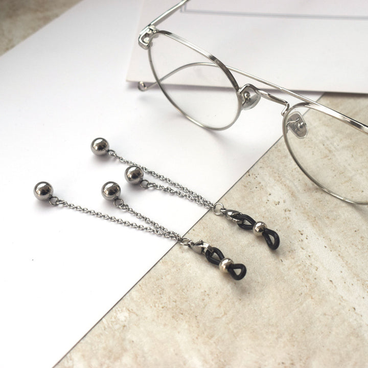 Dangle Earrings with Unique Chain and Bead Design Stornfield