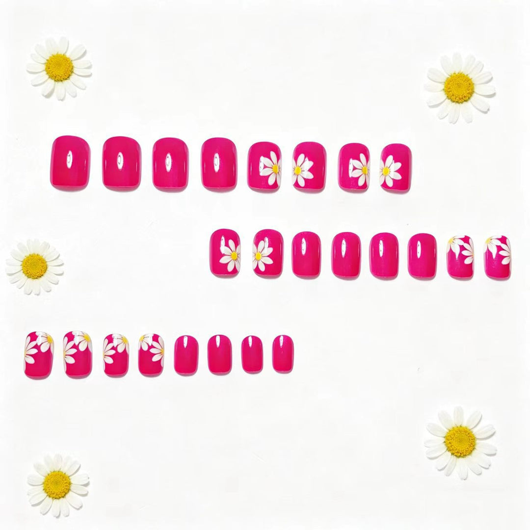 Artificial nails with floral designs Stornfield
