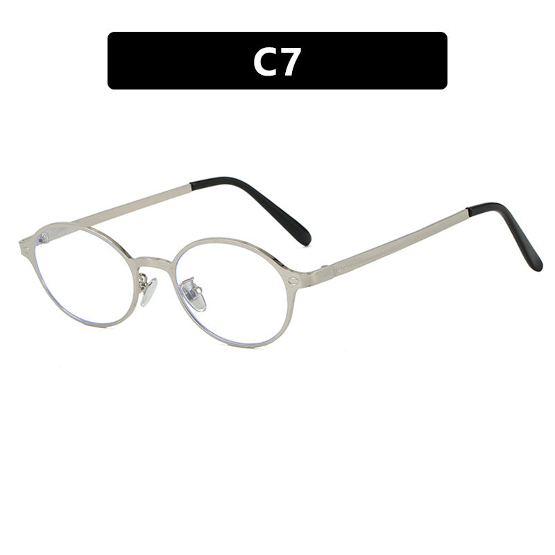 Women's round glasses with a delicate metal frame and comfortable nose pads Stornfield