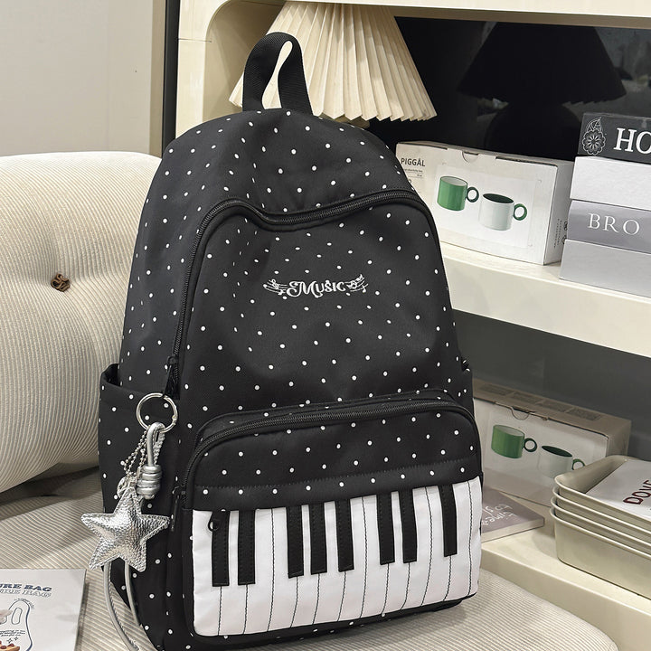 Musical-Themed Piano Key Backpack Stornfield