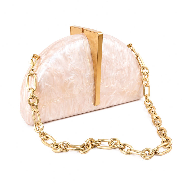 Sculpted Shell Clutch