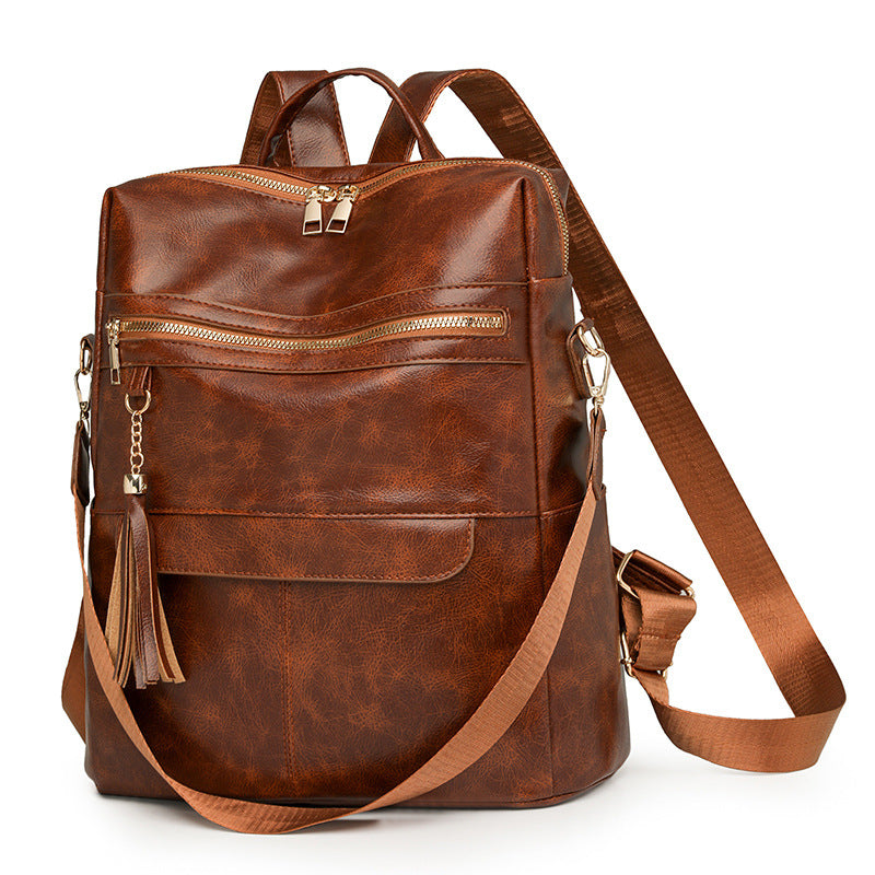 Multi-Purpose Stylish Leather Backpack Stornfield