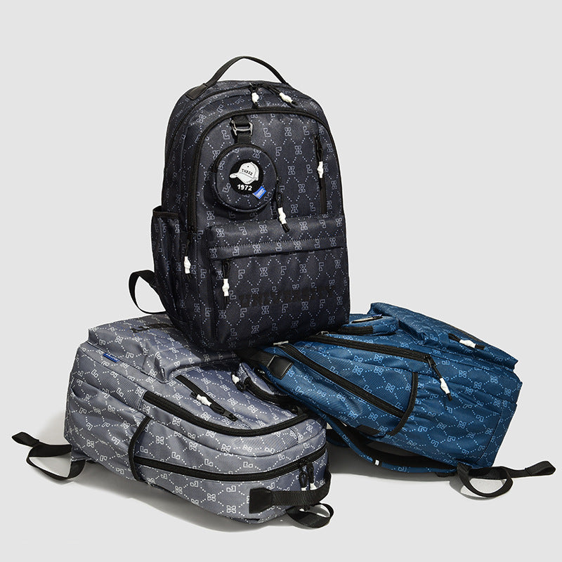 Multifunctional Geometric Patterned Backpack Stornfield