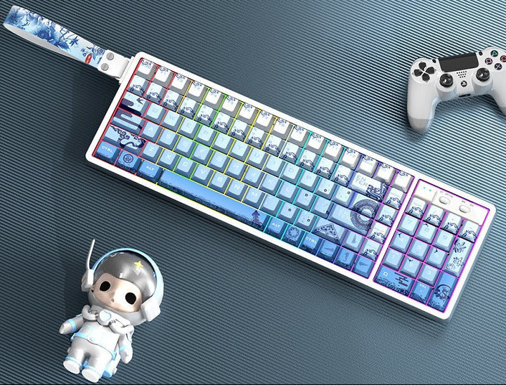 Customizable RGB Gaming Keyboard with Artistic Keycaps Stornfield