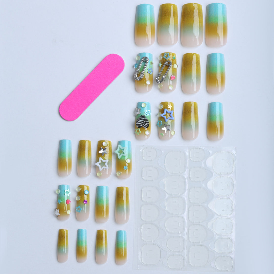 Artificial nails with modern playful design Stornfield
