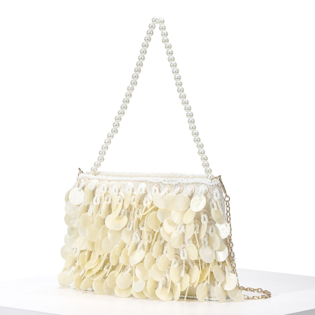 Decorative Shell Fringe Handbag