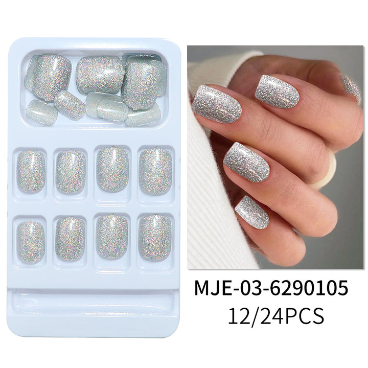 Glittering Press-On Nail Tips Stornfield