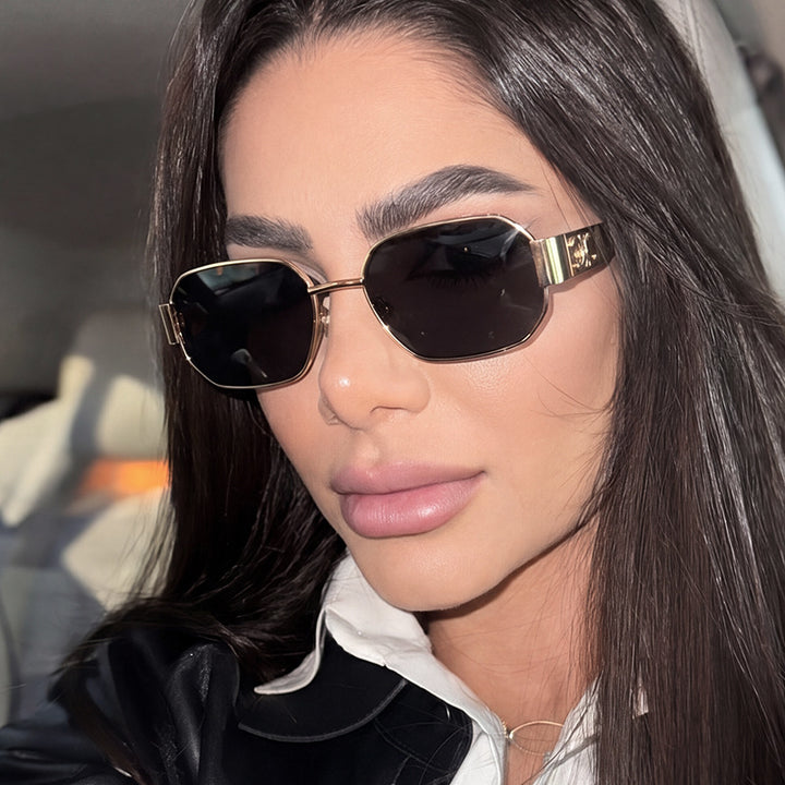 Women's geometric sunglasses in modern design with polarized lenses Stornfield