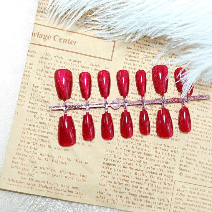 Shiny artificial nails with sparkling at the highest level Stornfield