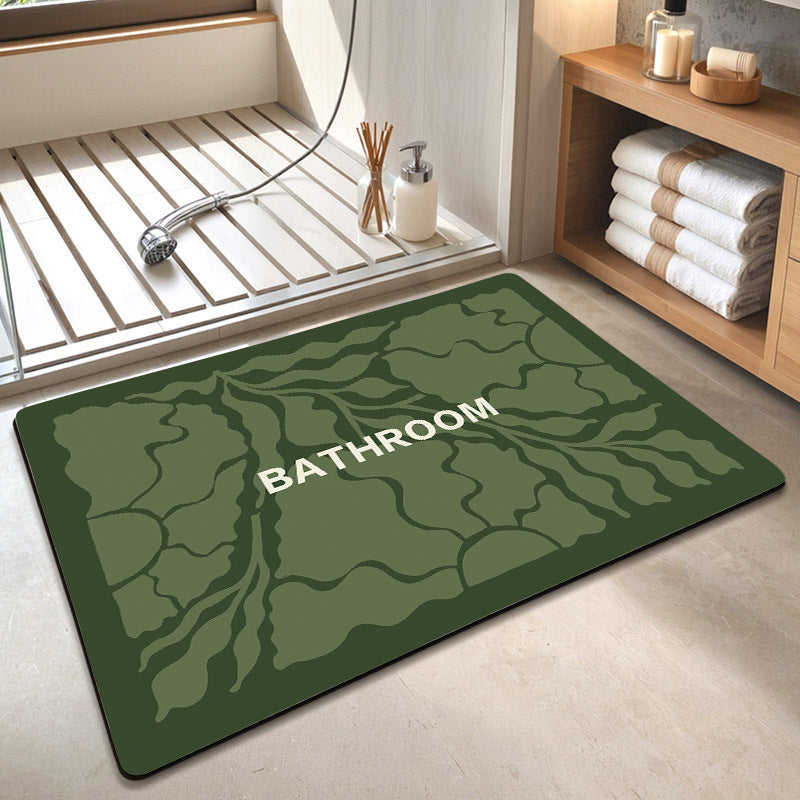 Decorative Floral Bathroom Mat Stornfield