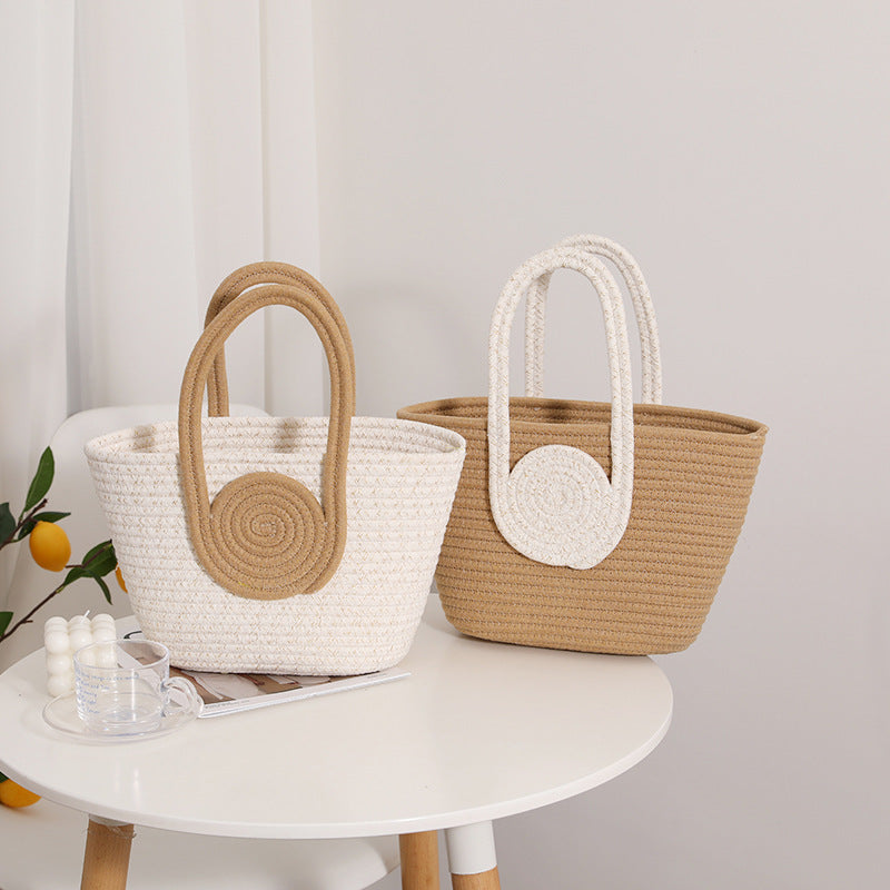 Decorative natural fiber bag Stornfield
