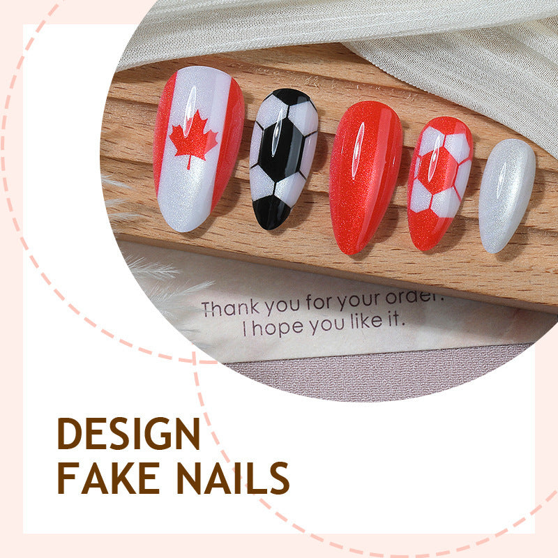 Creative Nail Art Set with Canada and Football Designs Stornfield