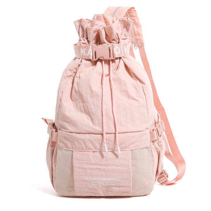 Casual Drawstring Backpack with Mesh Pockets Stornfield