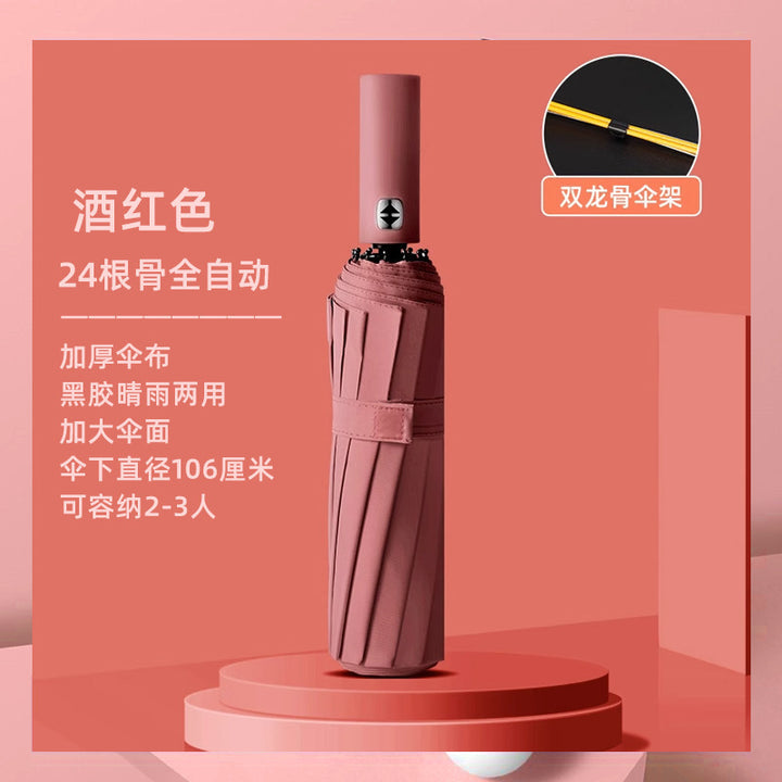 Women's Automatic Umbrella with Enhanced Sun Protection and Sturdy Frame Stornfield