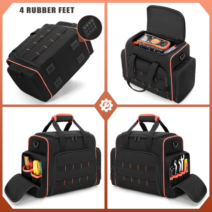 Multifunctional Tool Bag with Transparent Compartments Stornfield