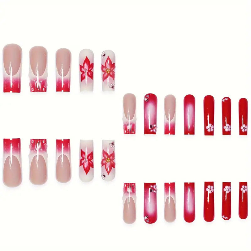 Floral Nail Art Extensions Stornfield