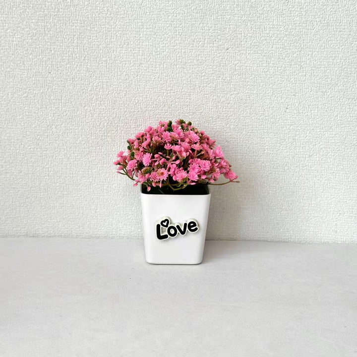 Artificial Floral Plant Arrangement for Indoor Home Decor Display