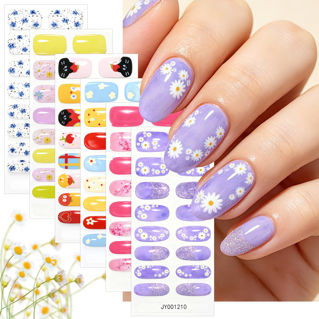 Whimsical Printed Nail Polish Strips