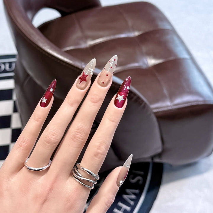 Star-Accent Press-On Nail Set Stornfield