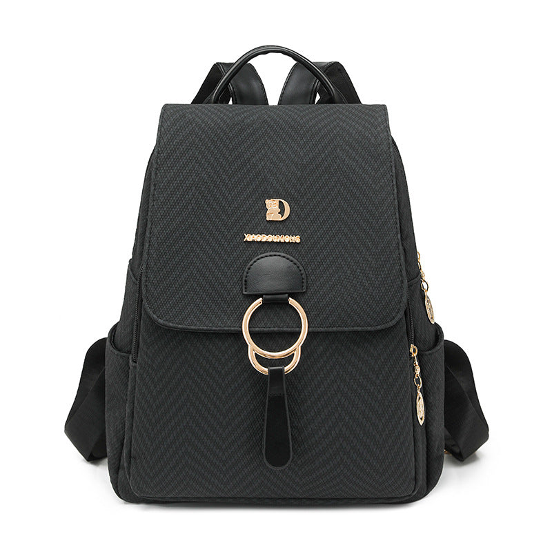 Multi-Compartment Herringbone Fashion Backpack Stornfield