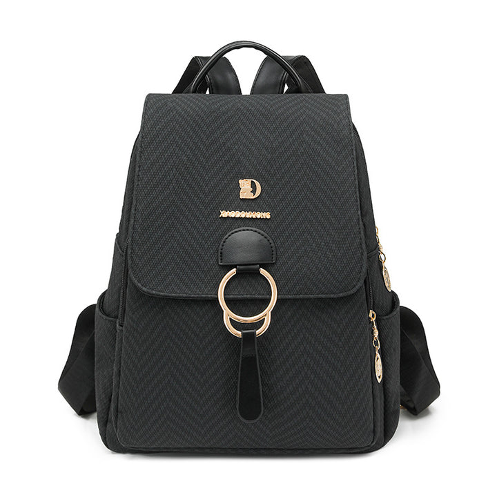 Multi-Compartment Herringbone Fashion Backpack Stornfield
