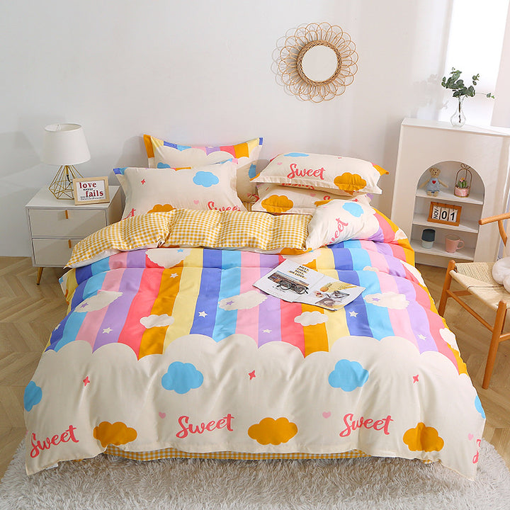 Checked Pattern Bedding Set
