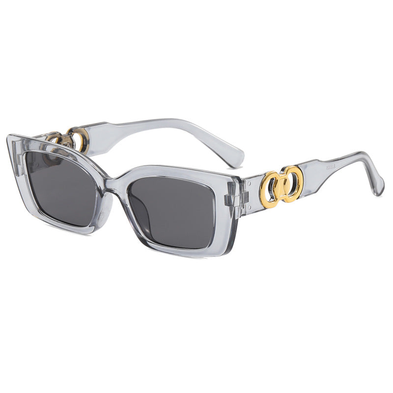 Women's fashionable square sunglasses with glamorous accents Stornfield