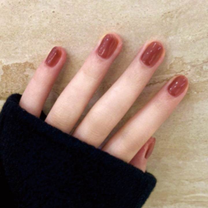 Luxurious Glossy Press-On Nails Stornfield