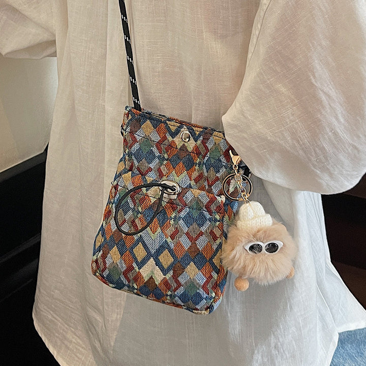 Geometric Pattern Crossbody Bag