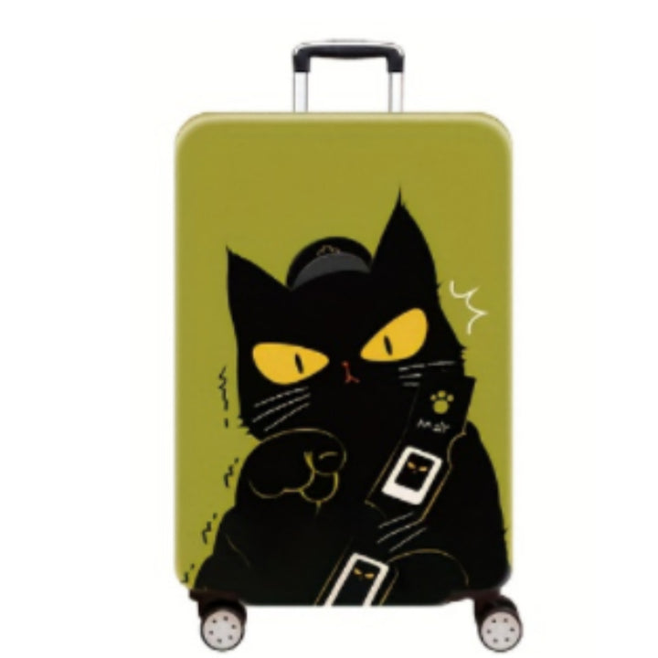 Women's Hard Shell Suitcase with Charming Cat Design Stornfield
