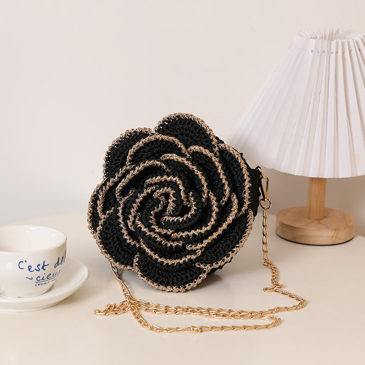 Shoulder bag in romantic rose design Stornfield