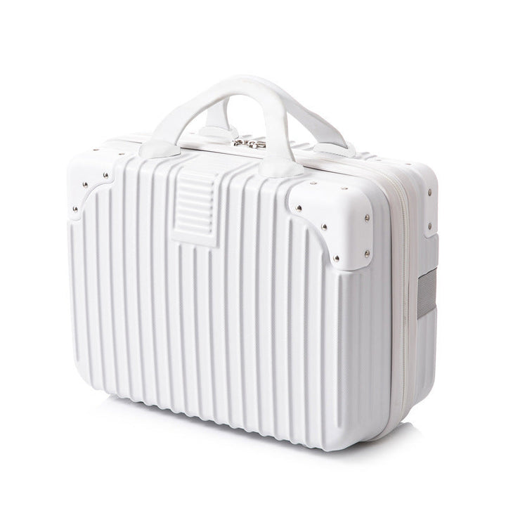 hard-shell cosmetic travel case with double top handles and reinforced corner protectors Stornfield