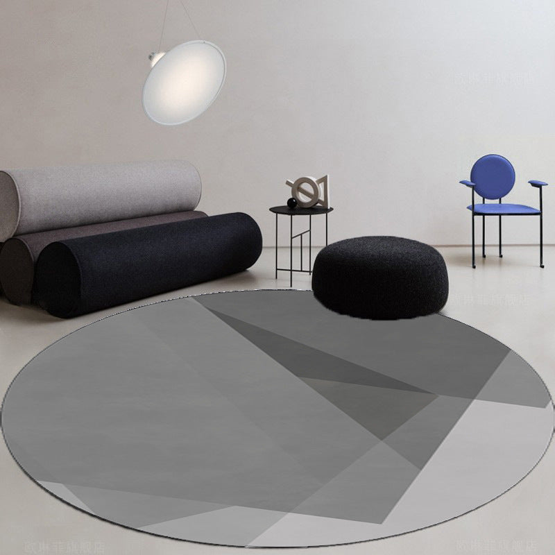 Round Geometric Pattern Area Rug Stornfield