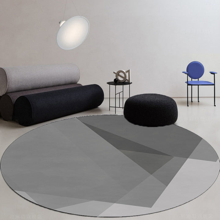 Round Geometric Pattern Area Rug Stornfield