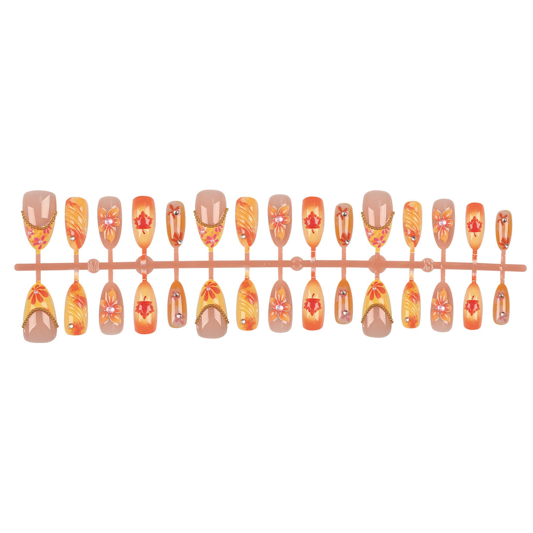 Floral-Inspired Press-On Nail Art Set