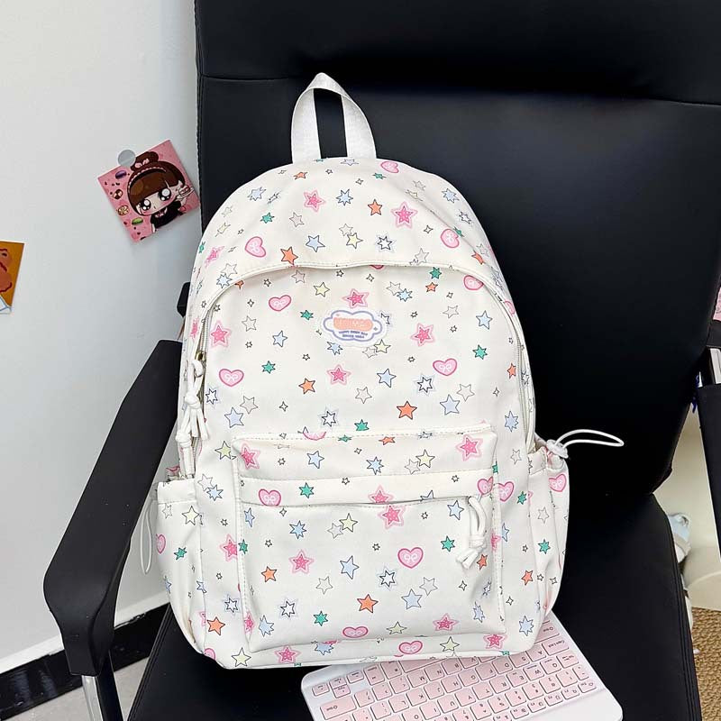 Playful Star-Print Backpack Stornfield