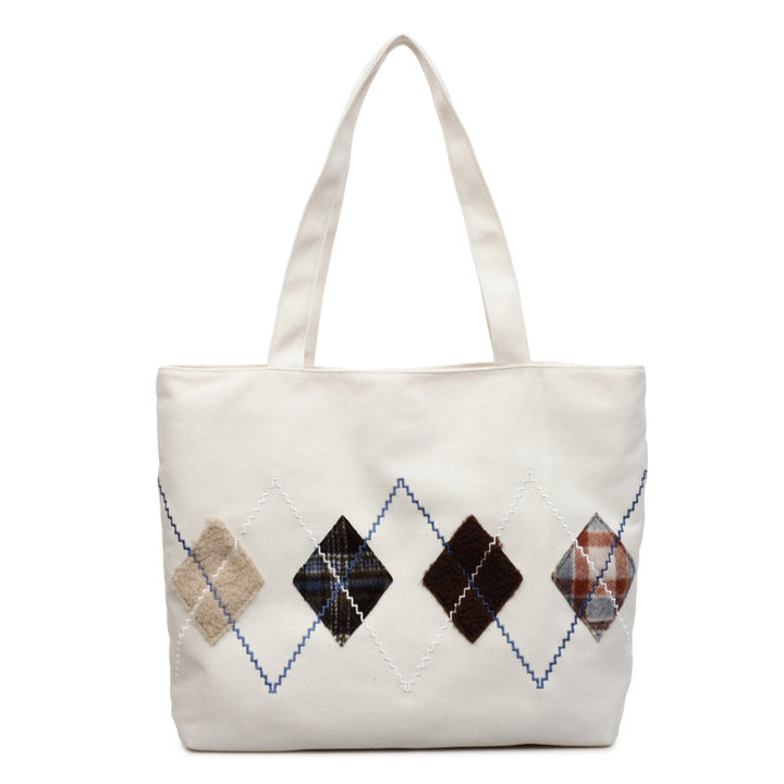 Decorative Patterned Canvas Tote Bag Stornfield