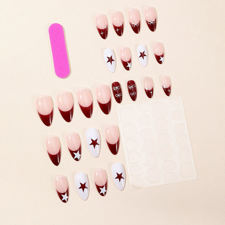 Glamorous Star-Accent Nail Art Extensions Stornfield