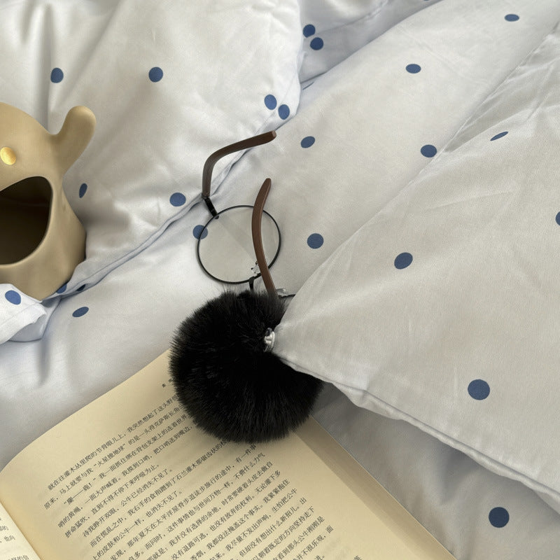 Cozy Polka Dot Duvet Cover Set