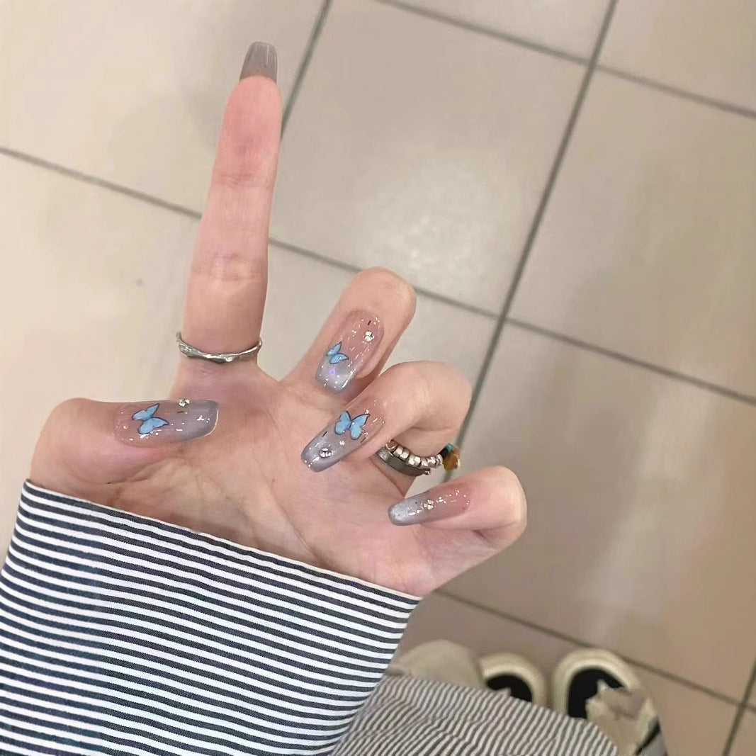 Artistic Butterfly Design Press-On Nails