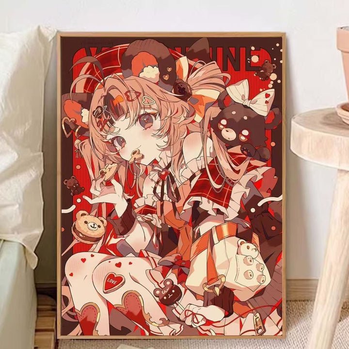 Whimsical Anime-Inspired Canvas Art Print Stornfield