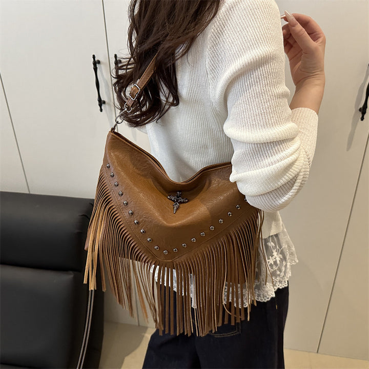 Fringe Detail Crossbody Bag