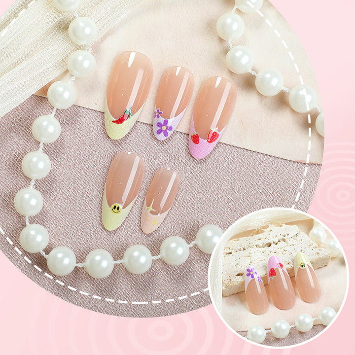 Artistic Floral Pattern Press-On Nail Art Stornfield