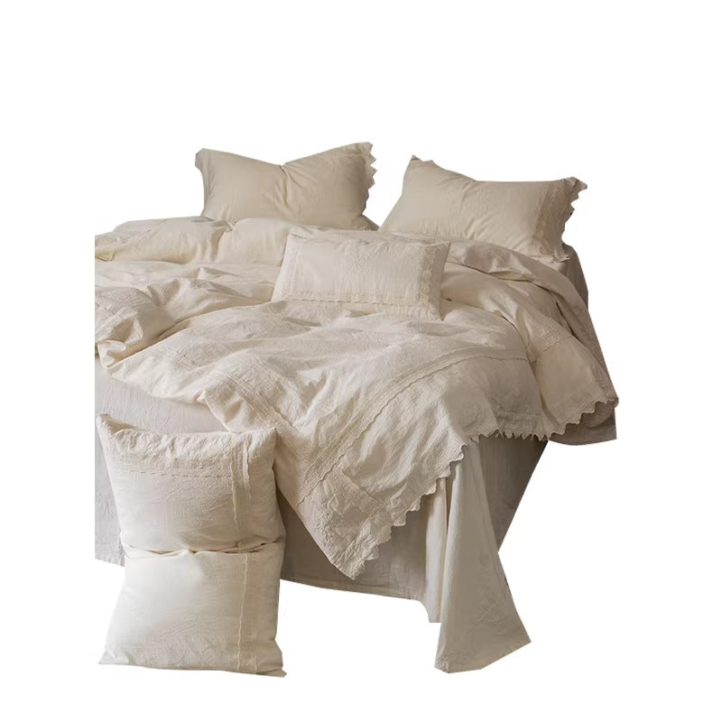 Decorative Elegant Textured Bedding Set Stornfield