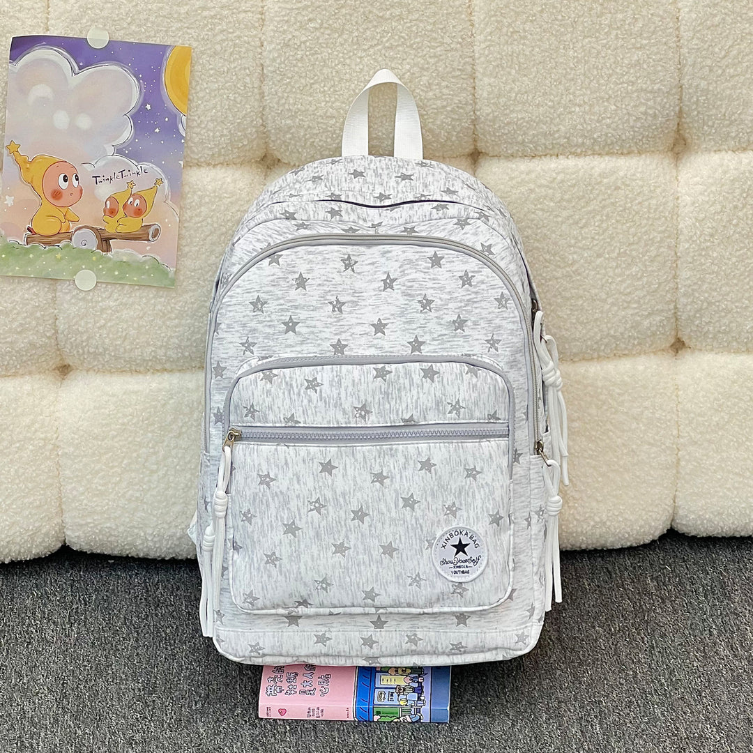 Star-Embellished Casual Backpack Stornfield