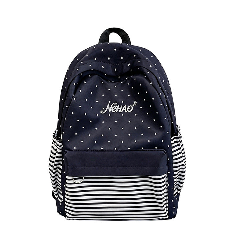 Polka Dot Print Casual Backpack Stornfield