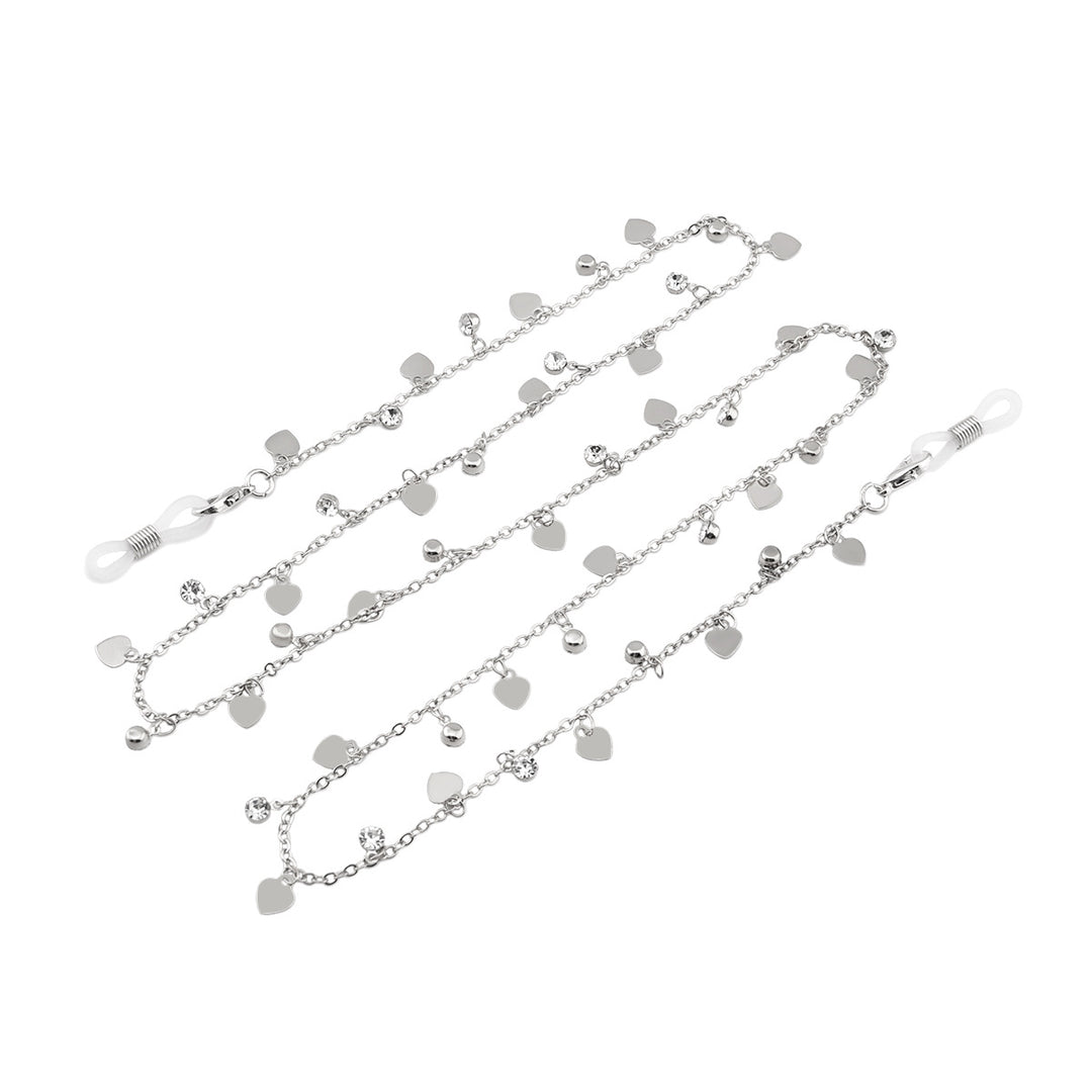Heart-Shaped Crystal Eyewear Chain Stornfield
