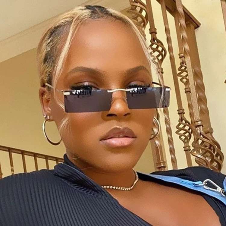 Women's Fashion Rectangular Sunglasses with Elegant Metal Frame Stornfield