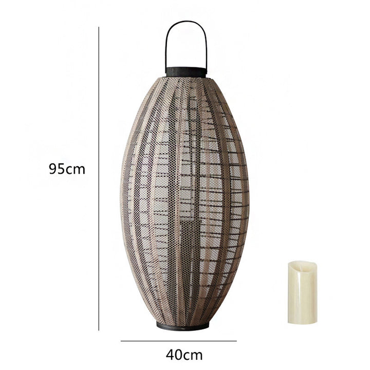 Elegant lantern with metal grid Stornfield