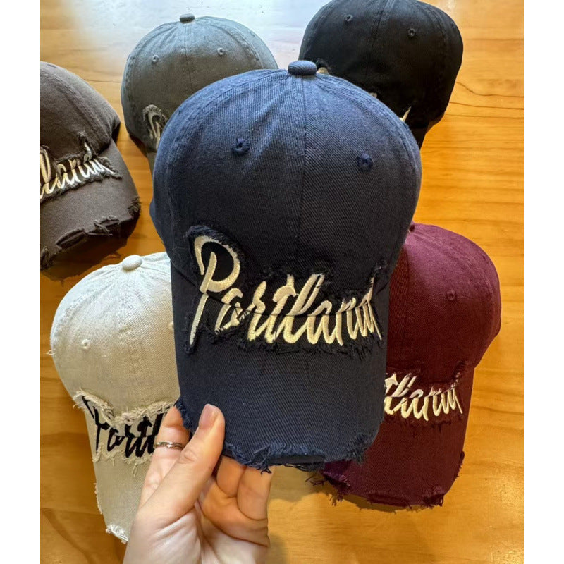 Unisex Distressed Cotton Baseball Cap Stornfield
